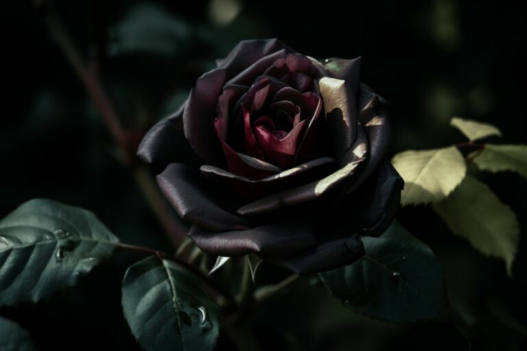Significado espiritual de la rosa negra