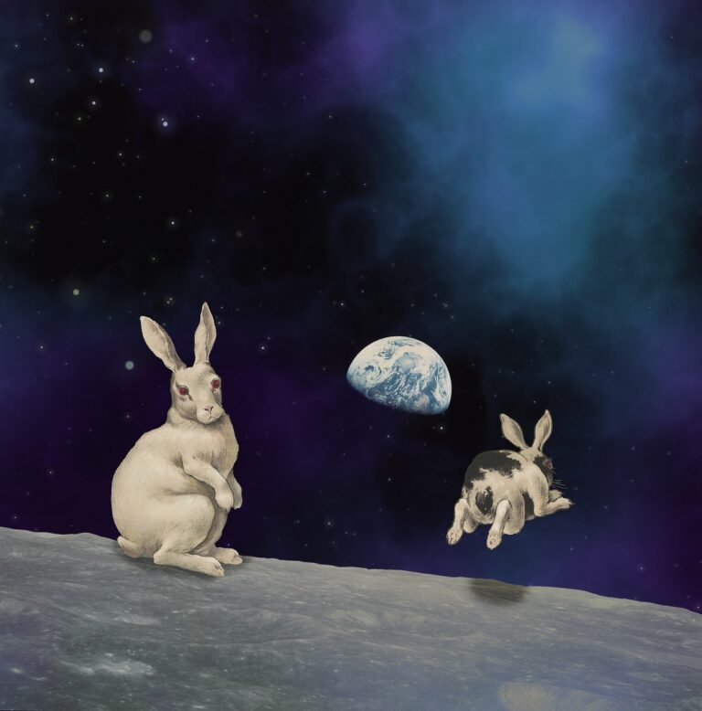 ¡Salto Cósmico! Descubre el sorprendente significado espiritual detrás del conejo saltando hacia la luna