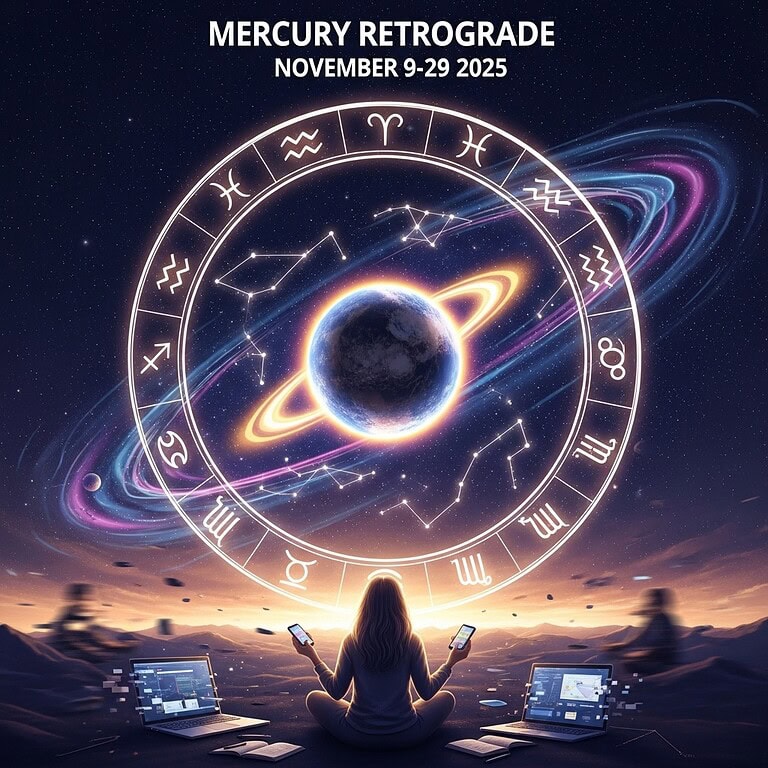 ¡ALERTA CÓSMICA! ESTE MERCURIO RETRÓGRADO DEL 9 AL 29 DE NOVIEMBRE PUEDE DESTRUIR TUS PLANES… O REESCRIBIR TU DESTINO