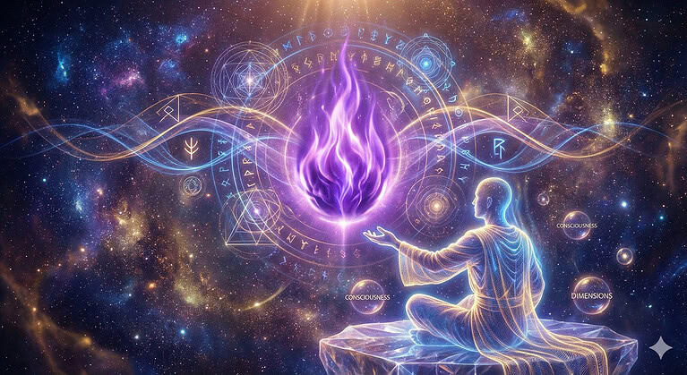 ¿Cómo hablar con San Germain usando la llama violeta?